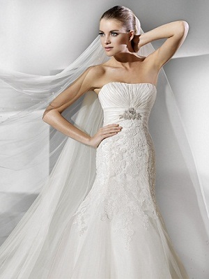 vestido de novia corte sirena en encaje y tul vestido de novia corte sirena en encaje y tul